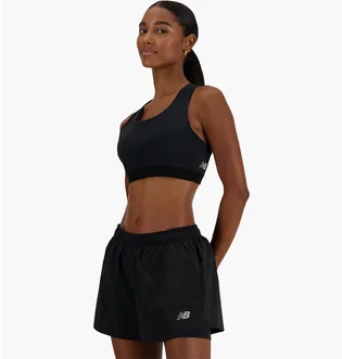 Топ женский New Balance Sleek Medium Support Pocket Sports Bra Black WB41046BK
