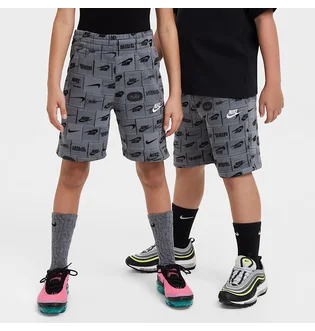 Шорты детские Nike K Ns Club Ft Short Aop Grey FN8743-084