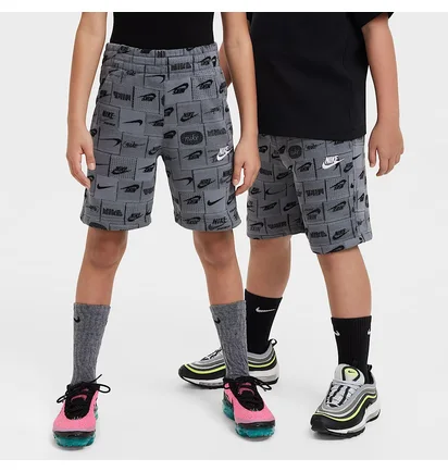 Шорты детские Nike K Ns Club Ft Short Aop Grey FN8743-084