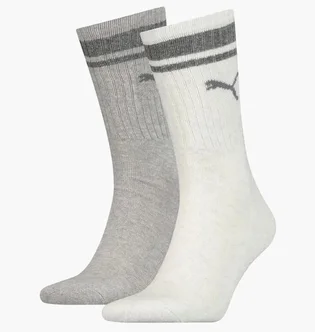 Шкарпетки унісекс Puma Crew Regular Stripe Grey (2 пари) 261058001-002