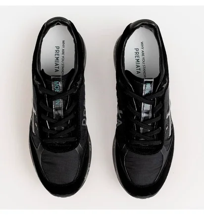 Кроссовки мужские Premiata Moerun Black/Grey VAR.6445