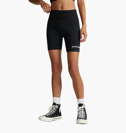 Шорты женские Converse Wordmark Bike Short Black 10024539-001