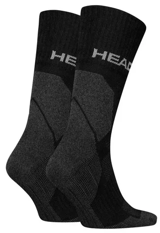 Носки мужские HEAD Hiking All Climates Crew Black/Grey (2 пары) 701229024-001