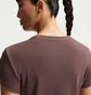 Футболка женская Nike Sportswear Tight Ribbed Short-Sleeve Brown HV4994-502