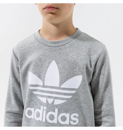 Свитшот детский Adidas Trefoil Crew B Grey GD2709