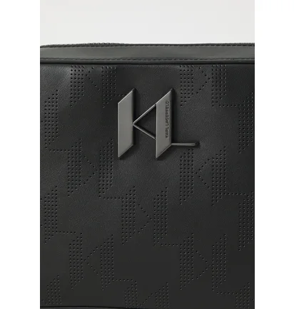 Сумка чоловіча KARL LAGERFELD Plak Perforated Crossbody Crossbody Bag Black A1M30010999