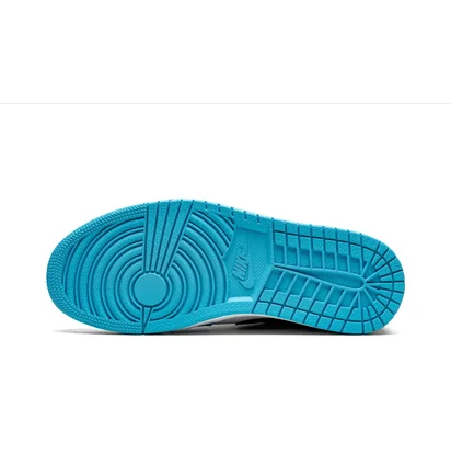 Кросівки чоловічі Air Jordan 1 Low White/Light Blue 553558-144