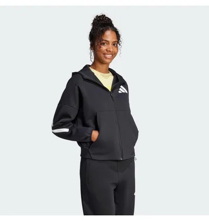 Толстовка женская Adidas Z.N.E. Full-Zip Black JC5392