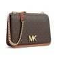 Сумка жіноча Michael Kors Mott Large Logo And Leather Shoulder Bag Brown 35T0GOXL3T-BROWN-11944