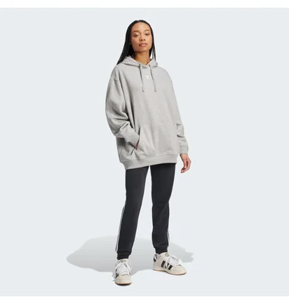 Худи женское Adidas Essentials Oversized Fleece Hoodie Grey IY7345