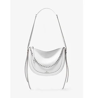 Сумка женская Michael Kors Jagger Large Pebbled Leather Messenger Bag White 30S0S1JM9L-OPTIC-WHITE-8448