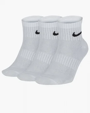 Шкарпетки унісекс Nike Everyday Ltwt Ankle (3 пари, неутеплені) SX7677-100