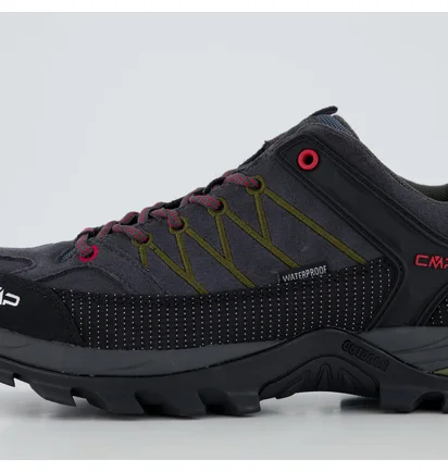 Кроссовки мужские CMP Rigel Low Trekking Shoes Wp Black 3Q13247-75US