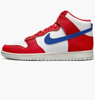 Кросівки чоловічі Nike Dunk Hi Retro Red/White Dx2661-100