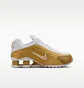 Кросівки дитячі Nike Shox R4 Big Kids Shoes Gold/White CW2626-700
