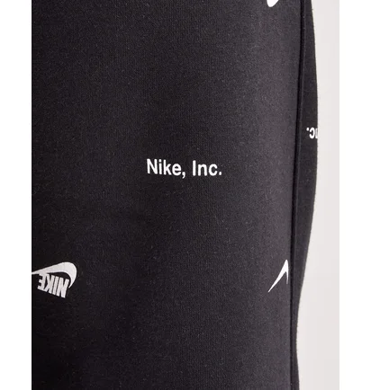 Штани чоловічі Nike Club Fleece Allover Print Brushed-Back Fleece Jogger Pants Black FB7437-011