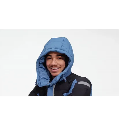 Куртка мужская Adidas Adventure Down Regen Hooded Puffer Jacket Blue HL6745