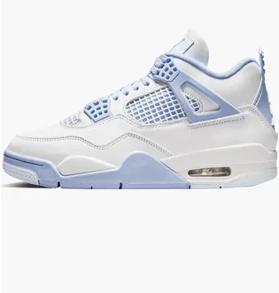 Кроссовки женские Air Jordan 4 Retro Forget Me Not White/Light Blue HV0823-100