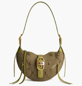 Сумка жіноча JW PEI Tessa Suede Shoulder Bag Olive BB2023BG70151JWP