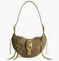 Сумка жіноча JW PEI Tessa Suede Shoulder Bag Olive BB2023BG70151JWP