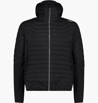 Куртка мужская CMP Jacket Hybrid Fix Hood Nylon Black 34Z2007-U901