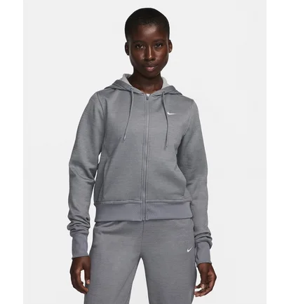 Толстовка жіноча Nike Therma-Fit One Full-Zip Hoodie Grey FB5216-091