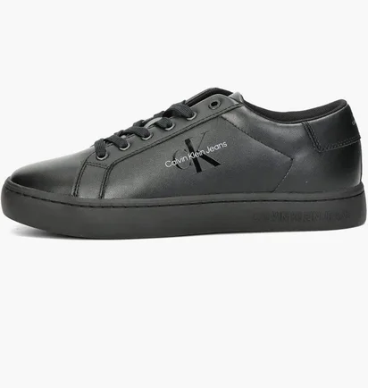 Кроссовки мужские Calvin Klein Leather Trainers Black YM0YM004910GT
