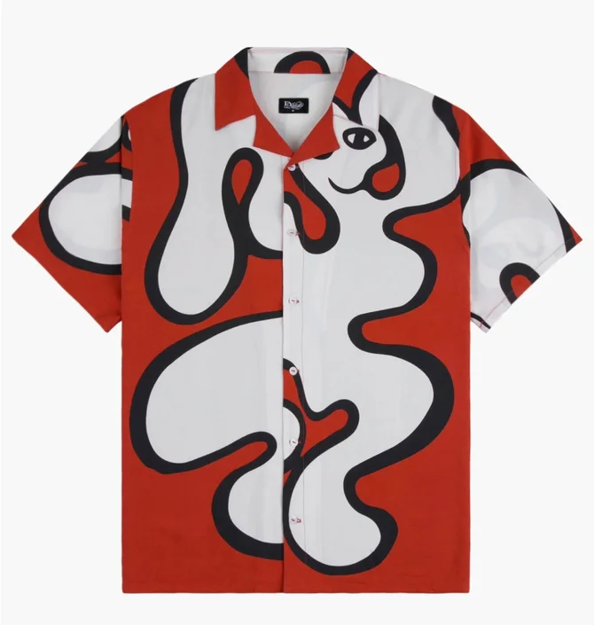 Рубашка мужская Dime Rayon Red DIMES7003RED
