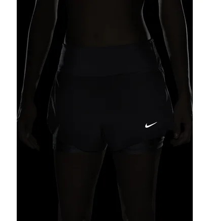Шорты женские Nike Dri-Fit Swift Mid-Rise 3 2-In-1 Running Shorts With Pockets Blue DX1029-491