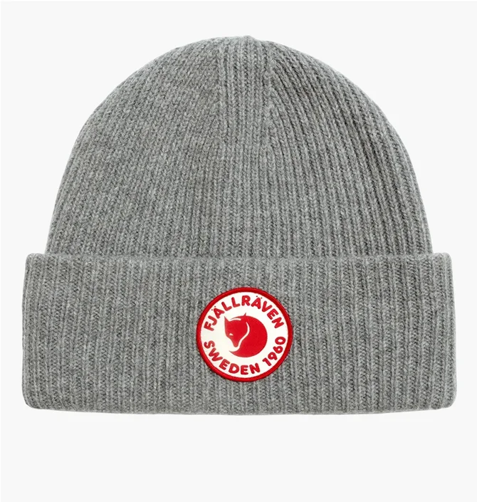 Шапка унисекс Fjallraven 1960 Logo Grey 78142.020