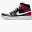 Кроссовки женские Air Jordan Wmns 1 Mid Black BQ6472-016