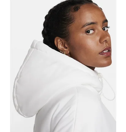 Куртка жіноча Nike Sportswear Classic Puffer Therma-Fit Loose Hooded Jacket White FB7672-133
