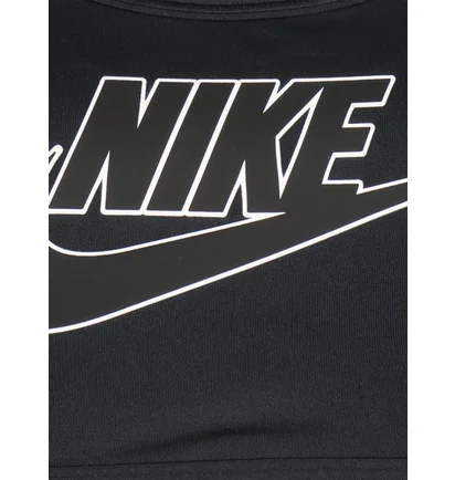 Топ женский Nike Swsh Med Spt Futura Bra Black FB4080-010