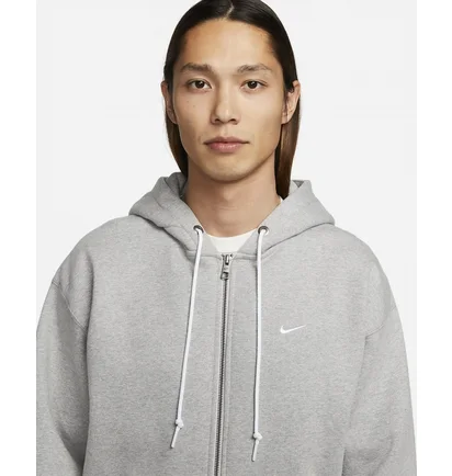 Толстовка мужская Nike Solo Swoosh Full-Zip Hoodie Grey DR0403-063
