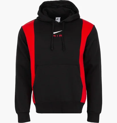 Худи мужское Nike Air Po Hoody Black/Red FV0167-012