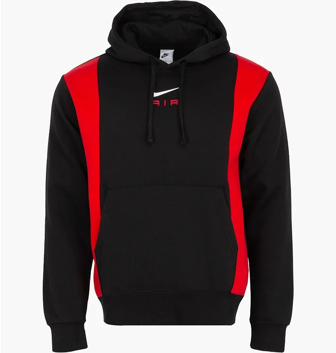 Худи мужское Nike Air Po Hoody Black/Red FV0167-012