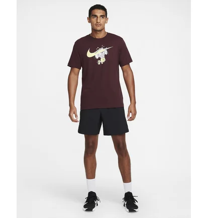 Футболка чоловіча Nike M Nk Df Tee Slub Iykyk Bordo HF6142-010