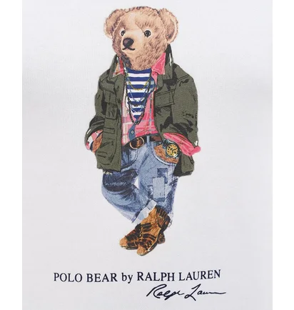 Свитшот мужской Ralph Lauren Polo Bear By Ralph Lauren White 710953718004