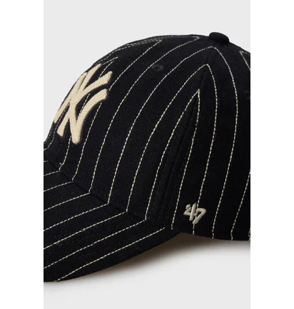 Кепка унисекс 47 brand New York Yankees Wool Pinstrip Black WOPCU17WIS-NYA