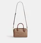 Сумка женская COACH Rowan Satchel Bag In Signature Canvas Brown/Beige CV961