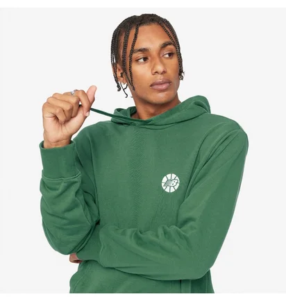 Худи мужское New Balance Hoops Fundamentals Hoodie Green MT23581TFN