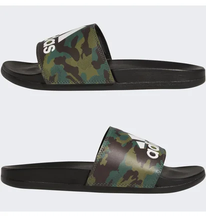 Тапочки унисекс Adidas Adilette Comfort Slides Camo/Green Gw9647