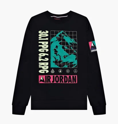 Свитшот мужской Air Jordan Winter Utility MenS Fleece Crew Black CT3491-010