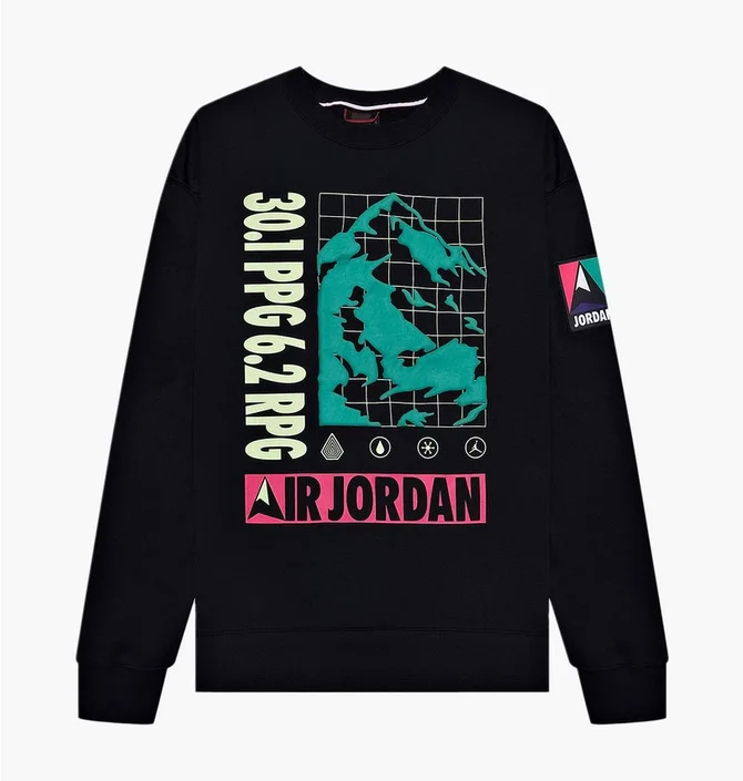 Свитшот мужской Air Jordan Winter Utility MenS Fleece Crew Black CT3491-010