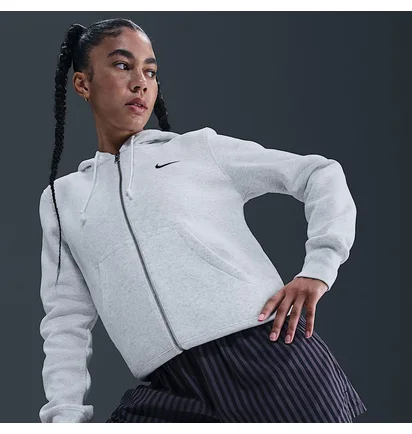 Толстовка жіноча Nike Sportswear Phoenix Fleece Grey HJ0995-051