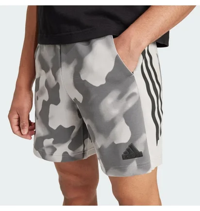 Шорты мужские Adidas Future Icons Badge Of Sport Allover Print Camo/Grey IW6081