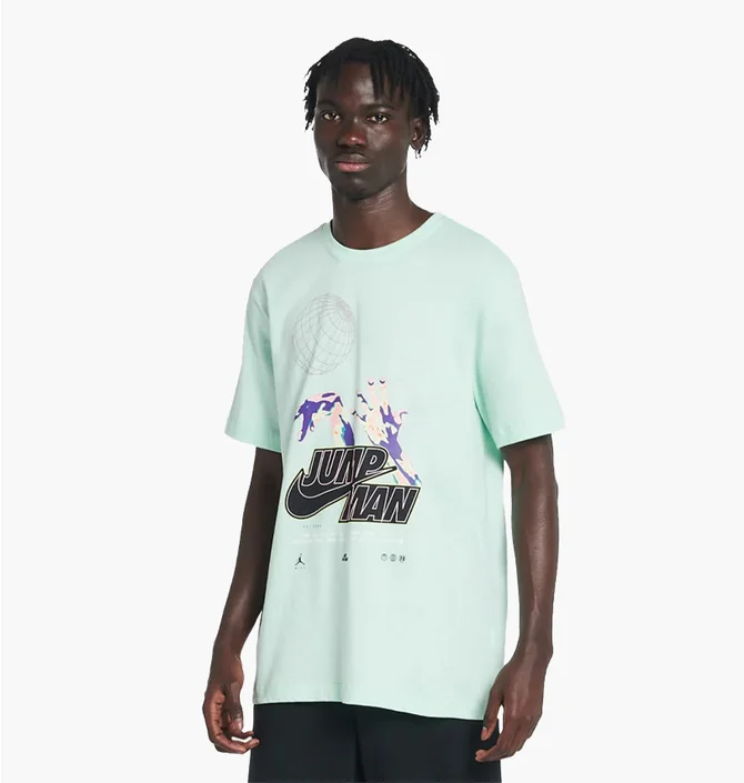 Футболка мужская Air Jordan Jumpman Crew Tee Light Blue Dm1452-379
