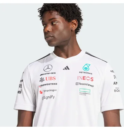 Футболка чоловіча Adidas Mercedes - Amg Petronas Formula One Team Driver White JX5798