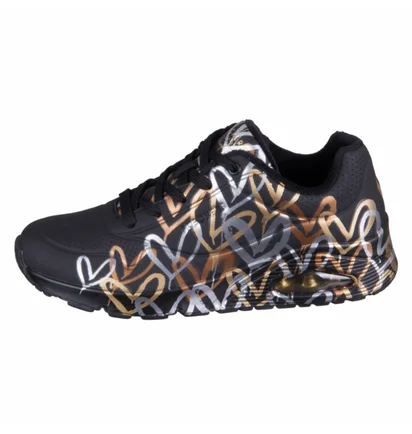 Кроссовки женские Skechers Metallic Love Black 155523-BKGD
