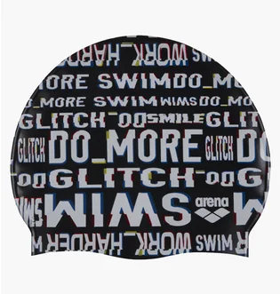 Шапочка для плавания детская Arena Print Jr Black 94171-220
